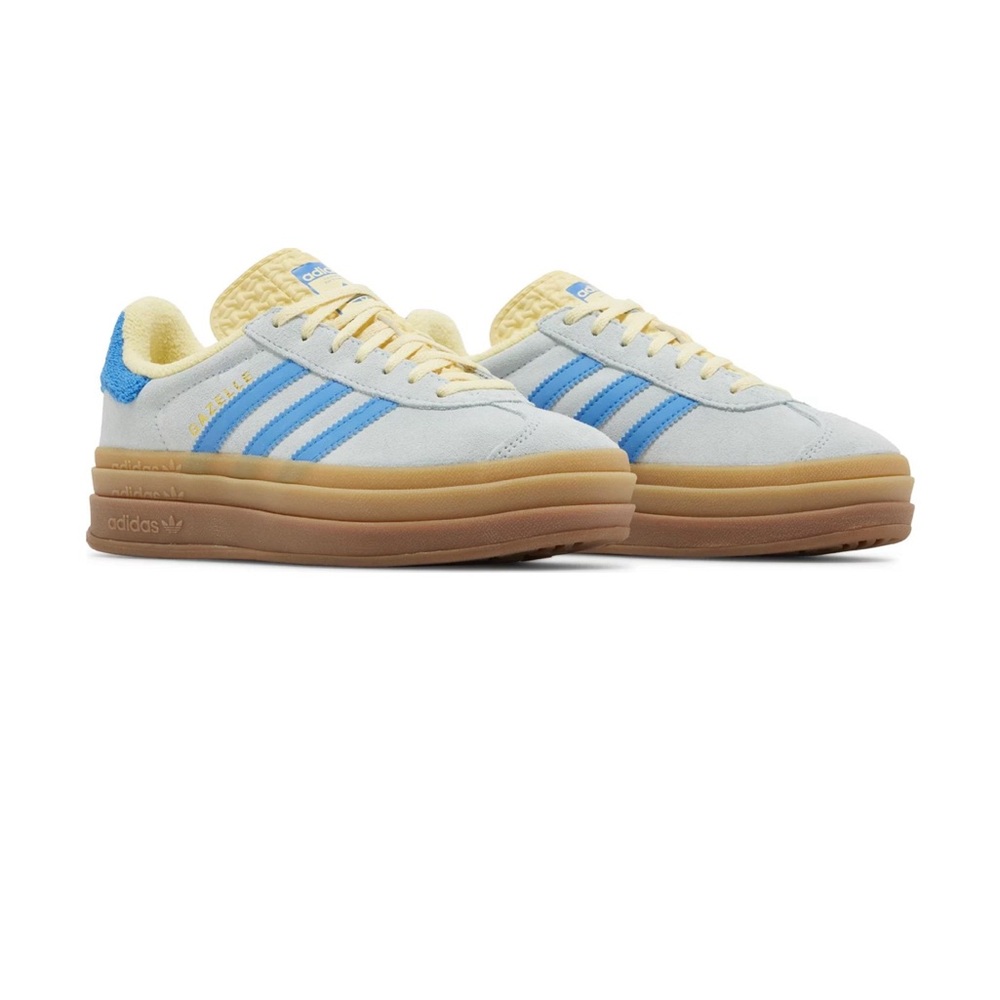 NWT Adidas Gazelle Bold - Blue Yellow